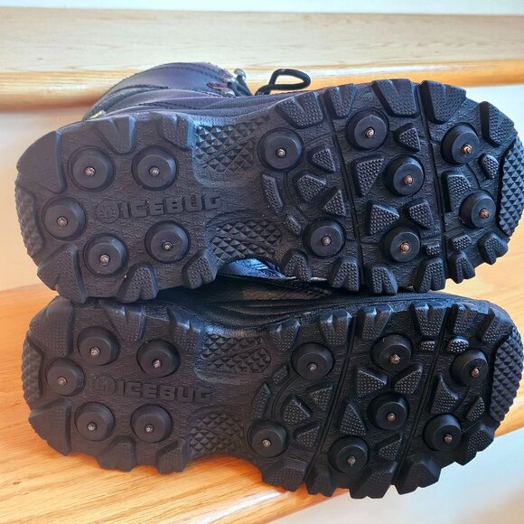 Icebug Womens Sorix2 BUgrip Black Leather Winter Hiking Snow Boots Size 7.5 EUC - Picture 10 of 12
